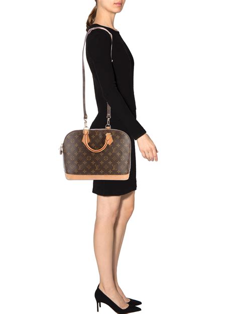 louis vuitton brown monogram handbag|Alma PM Bag .